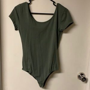 Green Short Sleeved body suit